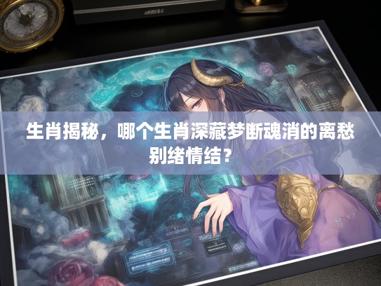 生肖揭秘，哪个生肖深藏梦断魂消的离愁别绪情结？