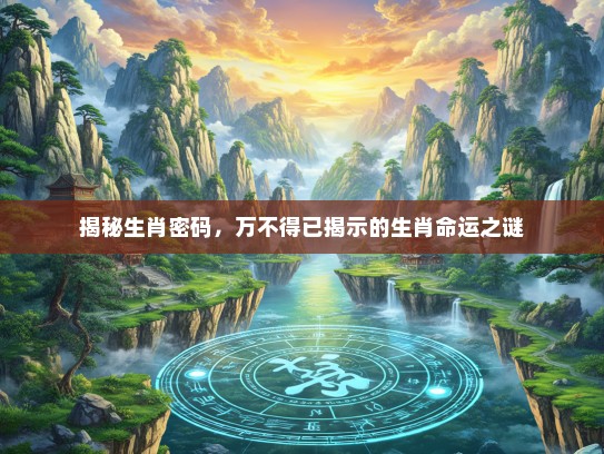 揭秘生肖密码，万不得已揭示的生肖命运之谜