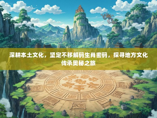 深耕本土文化，坚定不移解码生肖密码，探寻地方文化传承奥秘之旅