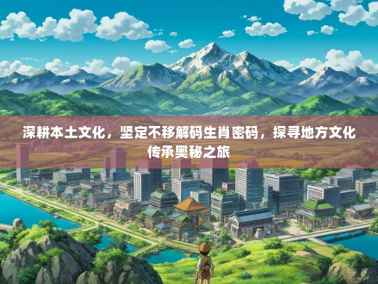 深耕本土文化，坚定不移解码生肖密码，探寻地方文化传承奥秘之旅