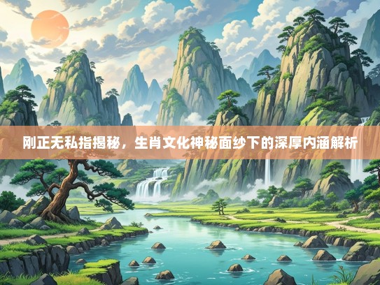 刚正无私指揭秘，生肖文化神秘面纱下的深厚内涵解析